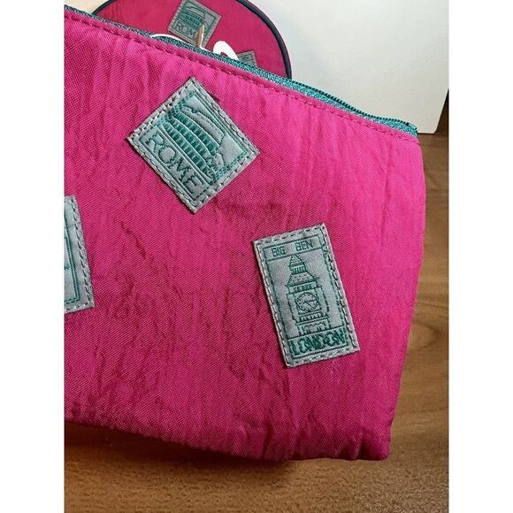 Patches Travel Vintage Bags Pink Set Of 2 Pac Kits By Rga - Picture 4 of 12